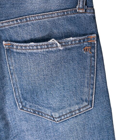 Madewell The Mom Jean Women's Blue Medium Wash High Rise Tapered Denim Size 23 - Picture 9 of 11